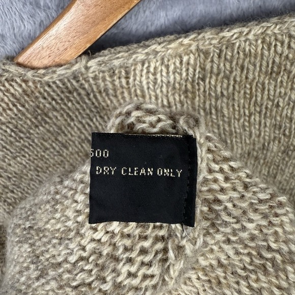 Vtg Family Britches Sweater Mens XL Brown Wool Blend Made Hong Kong Old Money - Picture 5 of 8